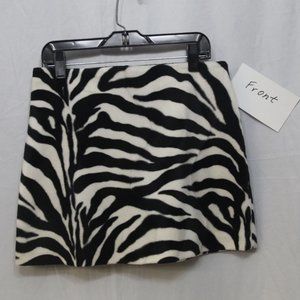 Mini zebra print skirt